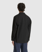 Trino Shirt Black Fine Poplin