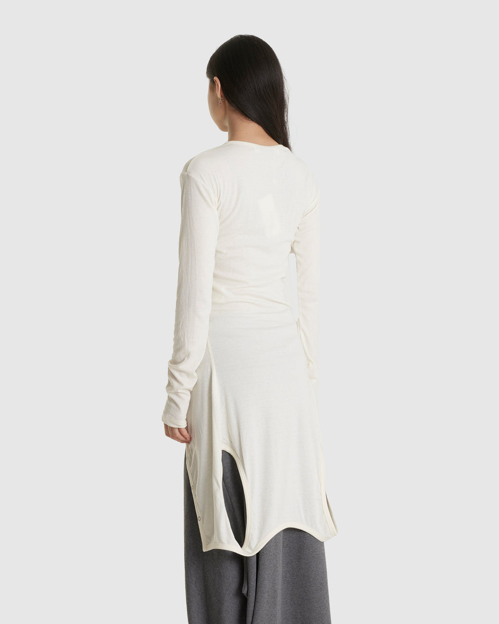 Double Up Long Sleeve Ivory Top