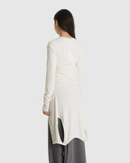 Double Up Long Sleeve Ivory Top