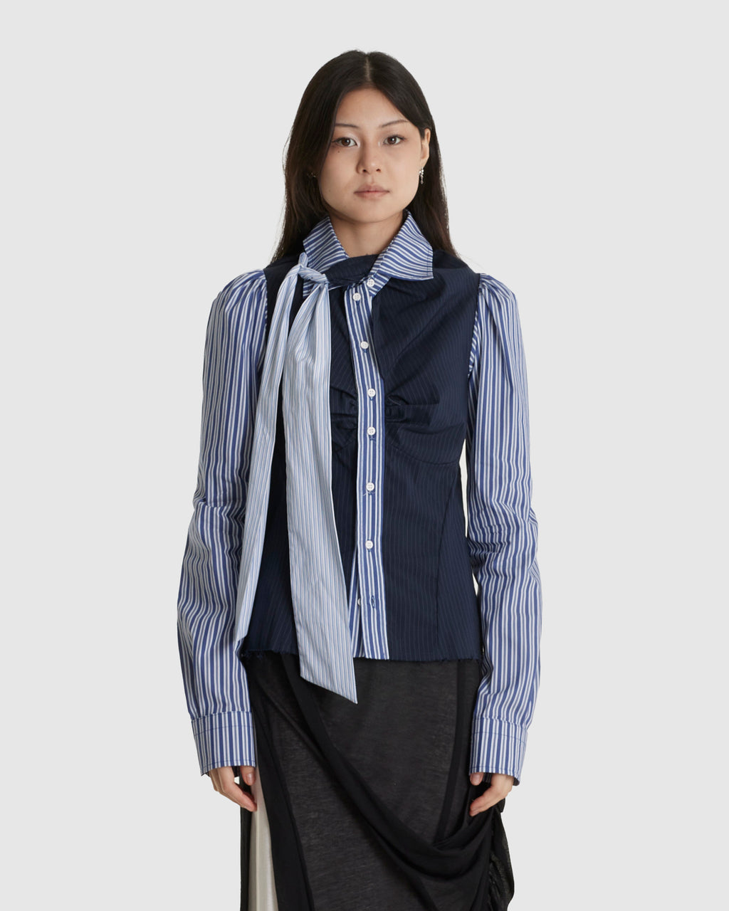 Deconstructed Lavallière Blouse