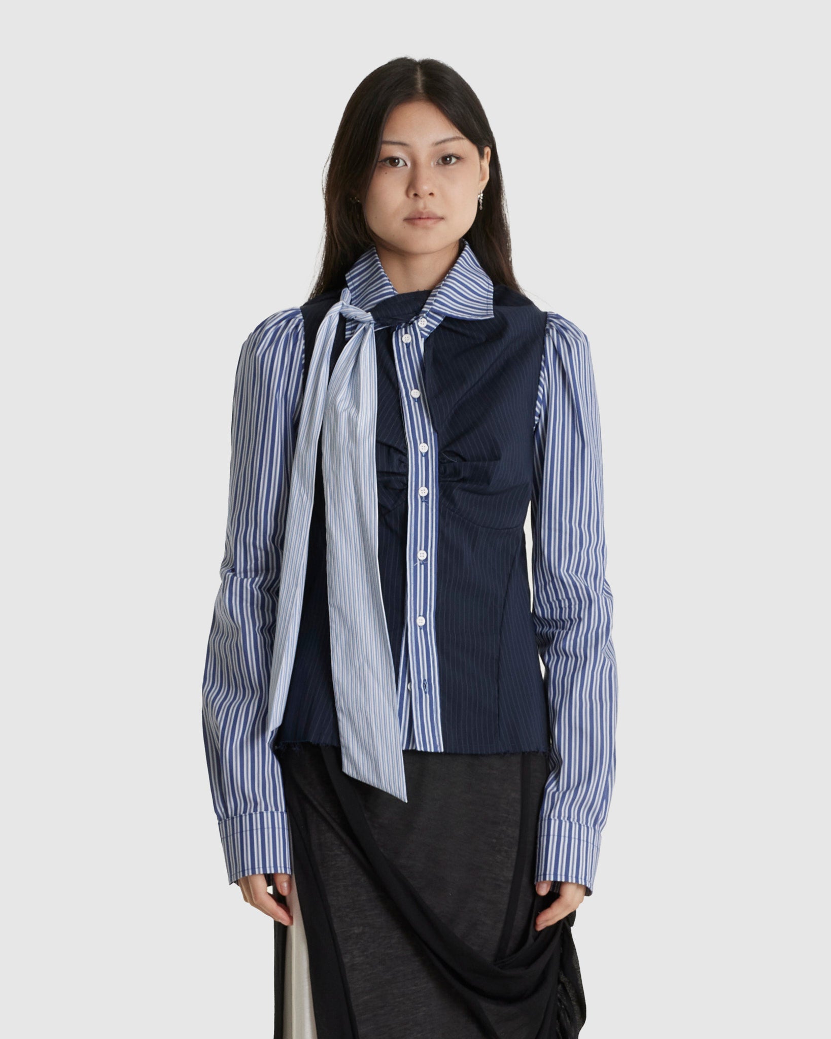 Deconstructed Lavallière Blouse