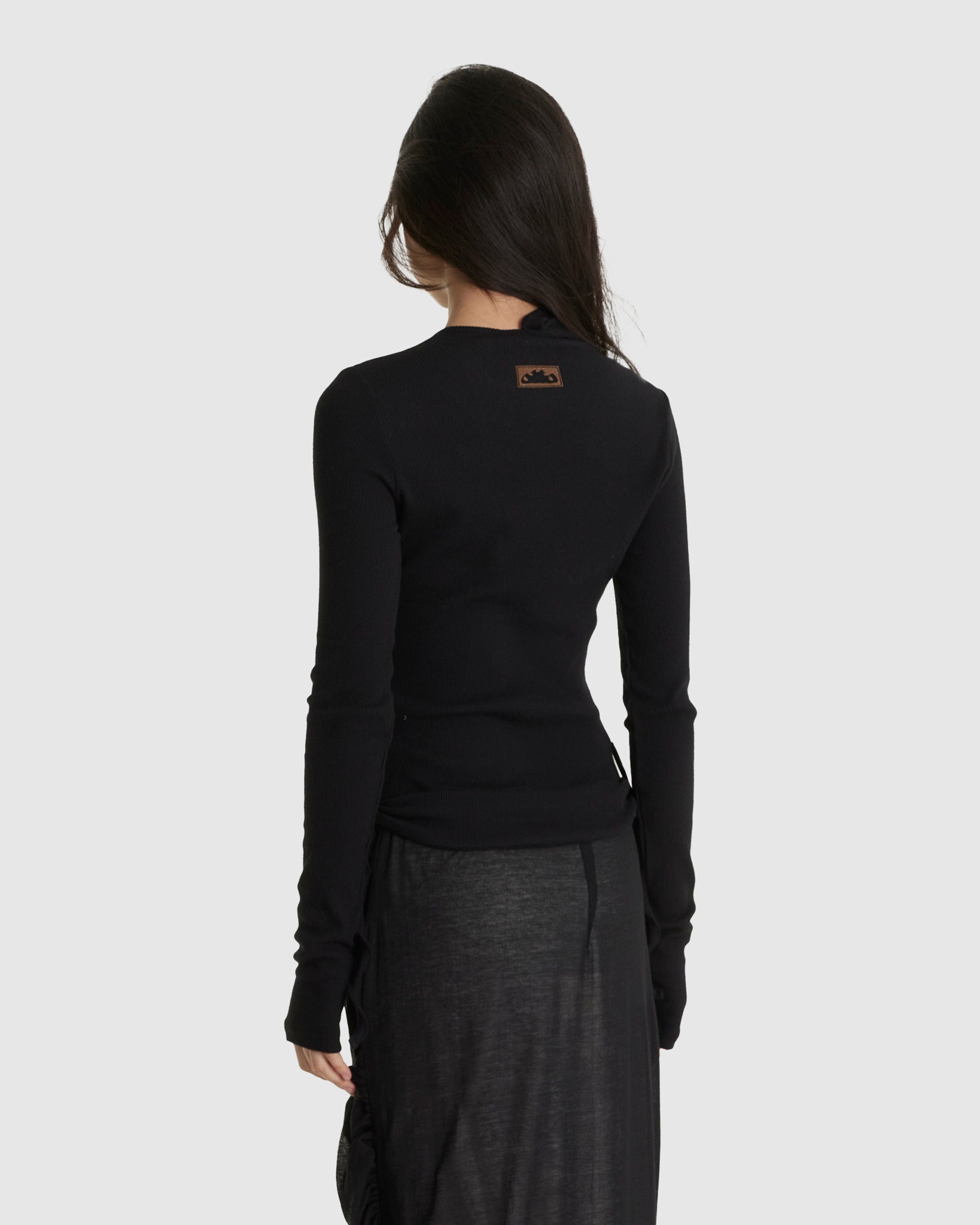 Double Closure Rib Cardigan