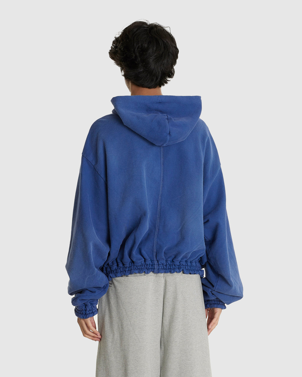 Washed Ordinary Old Style Zip Hoodie Indigo