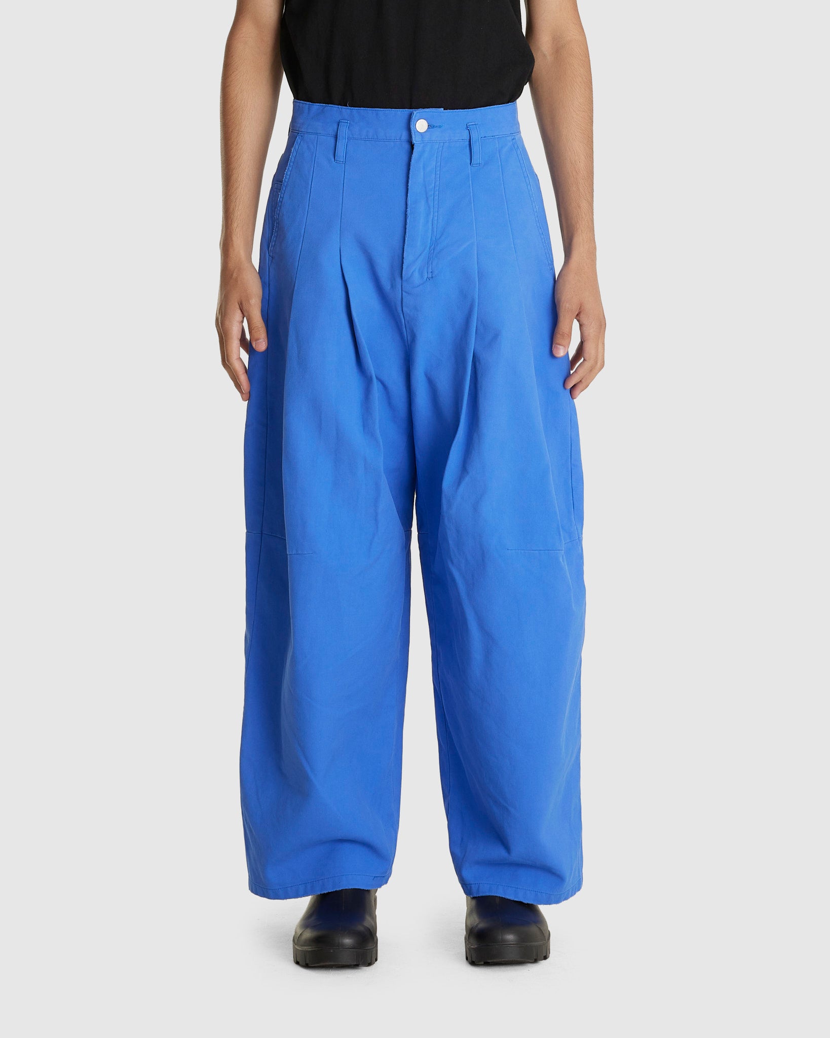 Damaged Hi Baggy French Blue