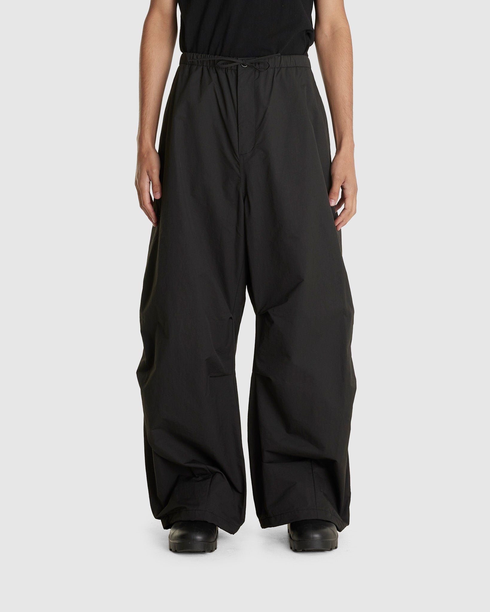 Drawstring Wide Fatigue Pants