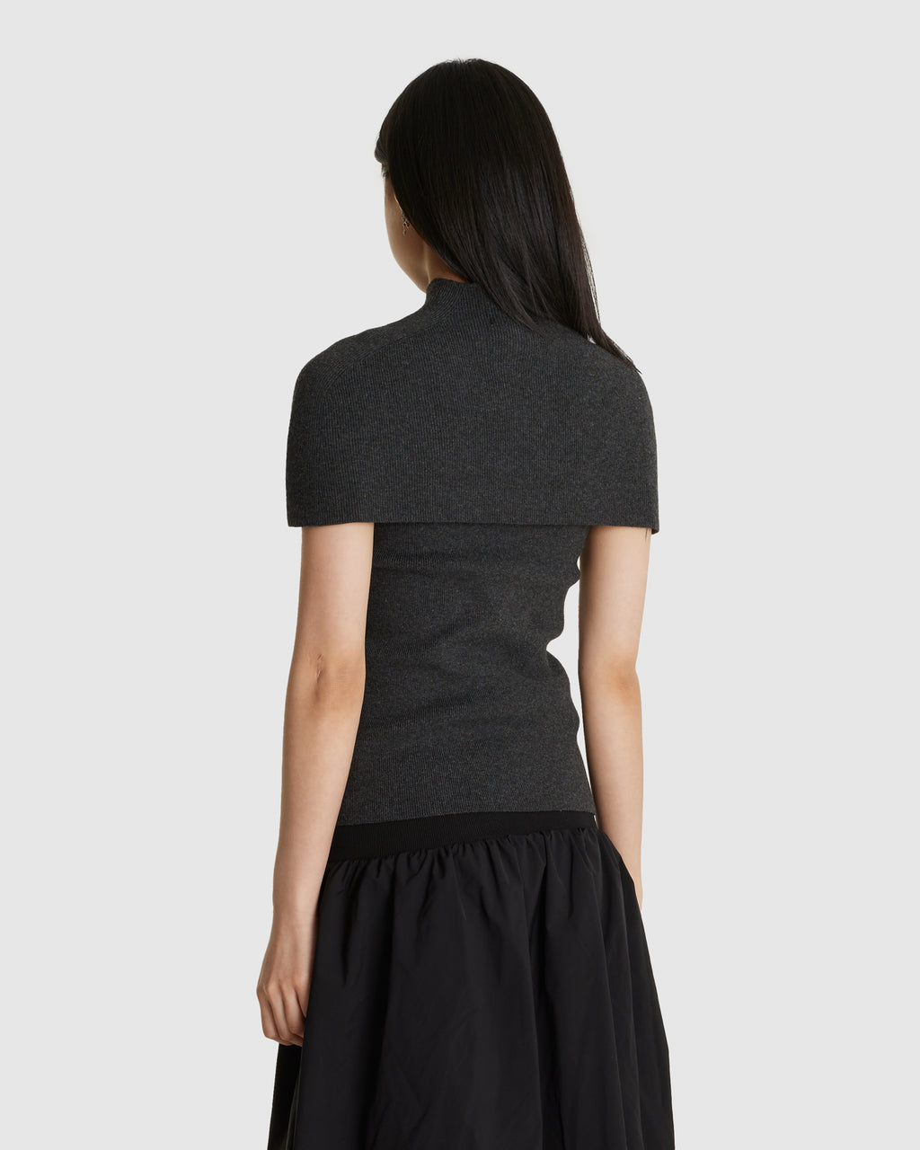 Cape Top & Bandeau Set Charcoal