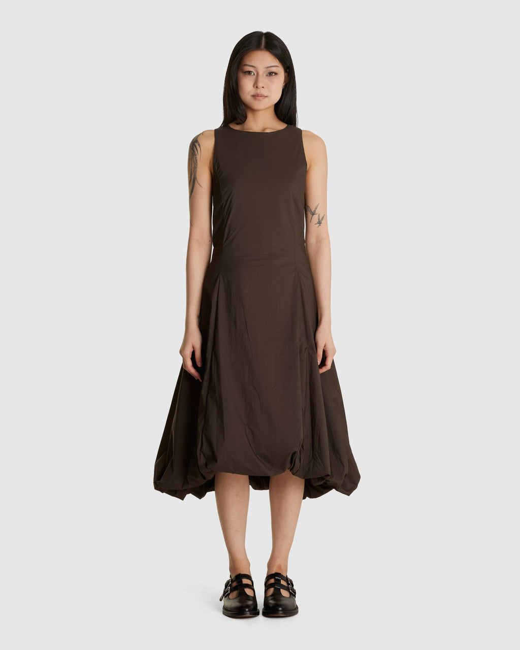 Sheer Padded Volume Dress