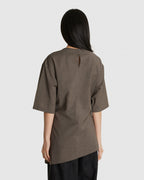 Vichy Asymmetric Hem Top Tobacco