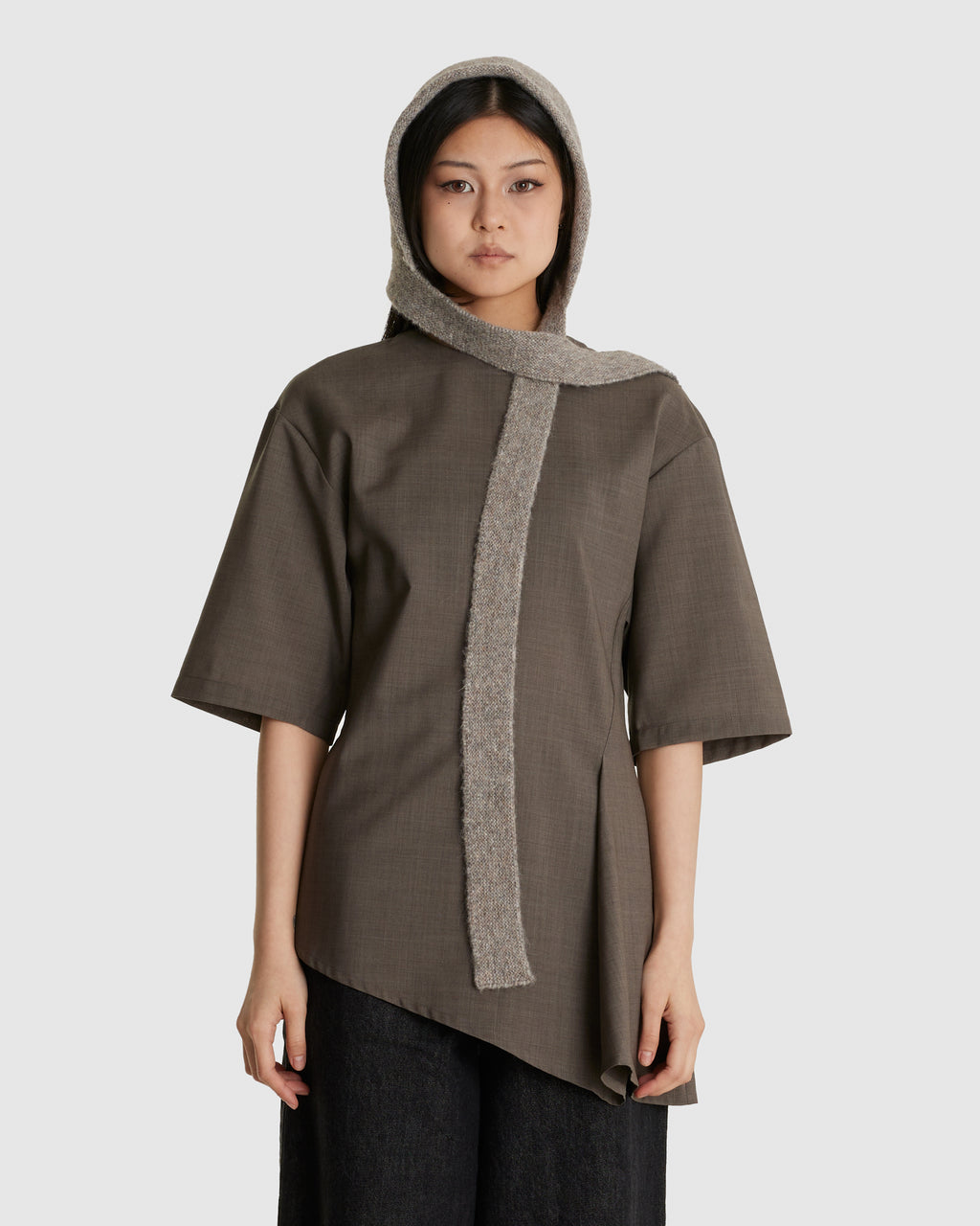 Drumm Alpaca Merino Hooded Scarf