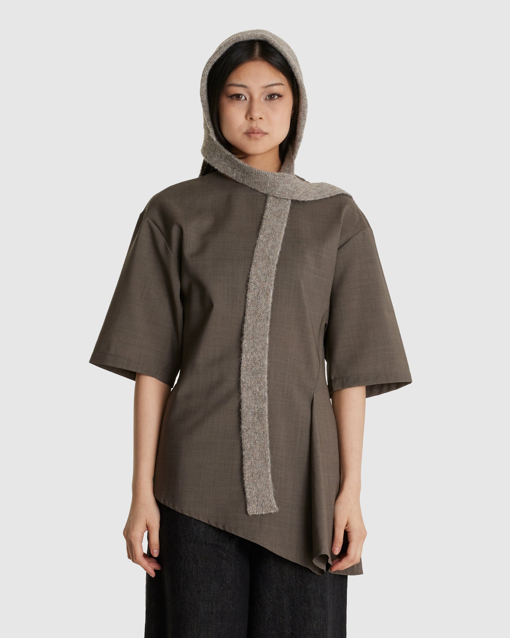 Drumm Alpaca Merino Hooded Scarf