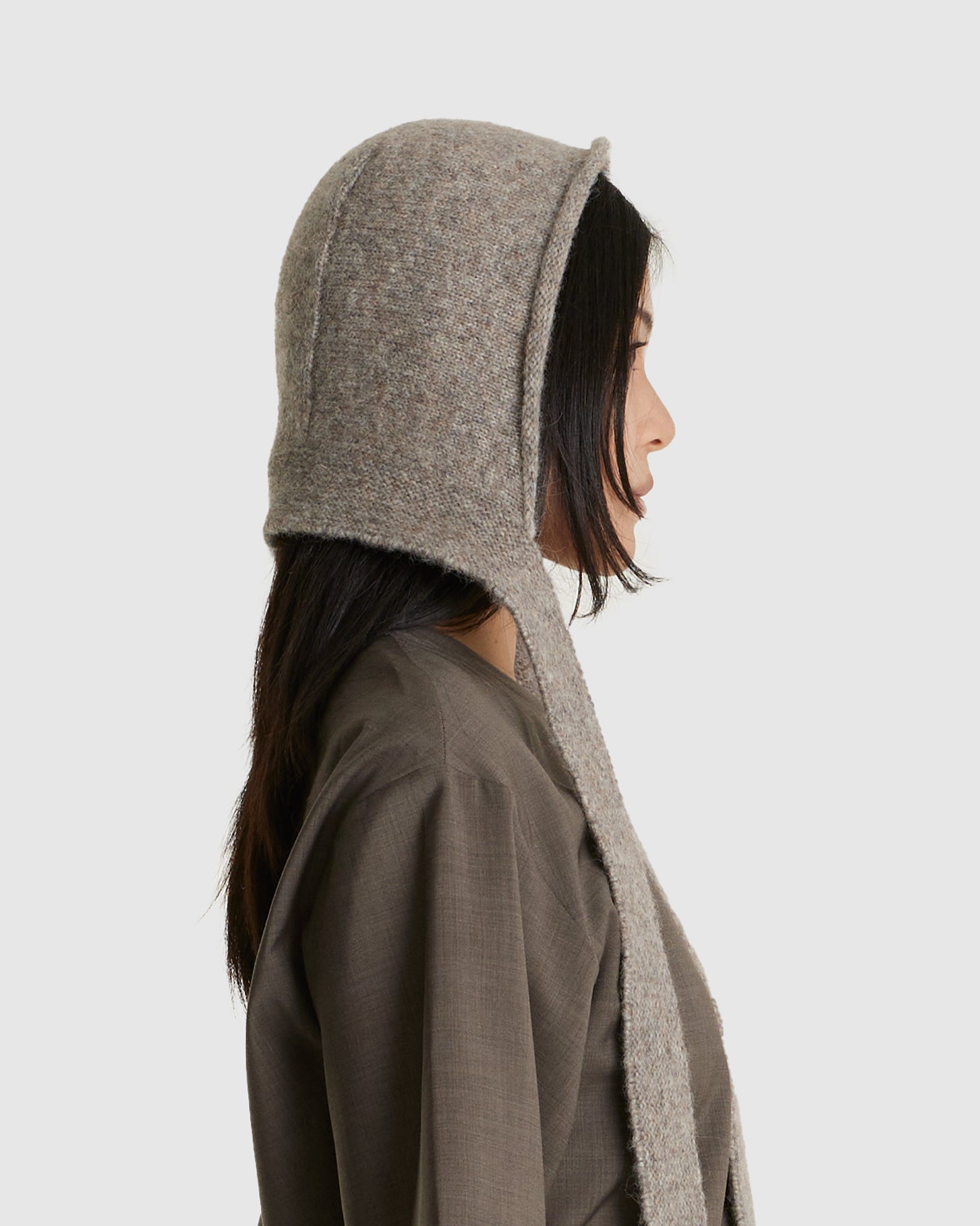 Drumm Alpaca Merino Hooded Scarf