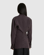 Acre V Neck Button Through Top