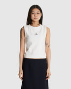 Fabric Lace Sleeveless T-Shirt