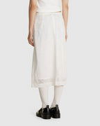 Pleated Skirt White
