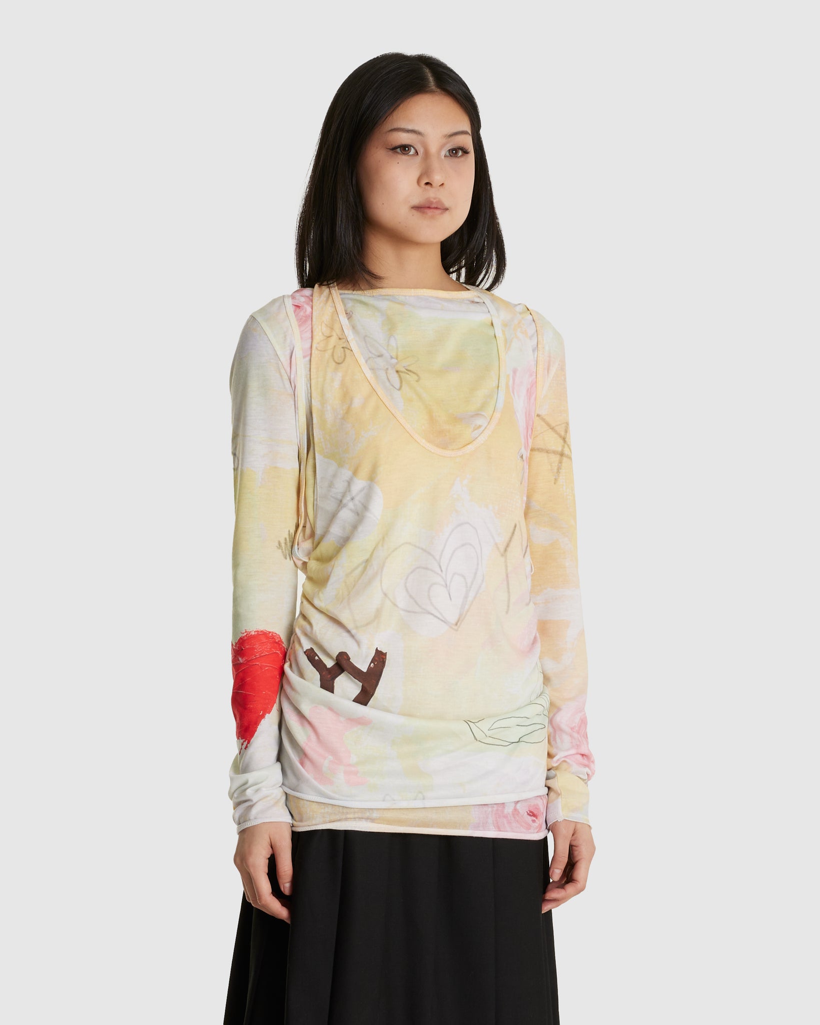 Graphic Convertible Bolero Top