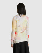 Graphic Convertible Bolero Top