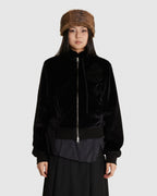 Fleece Appliqué Zipup Jacket