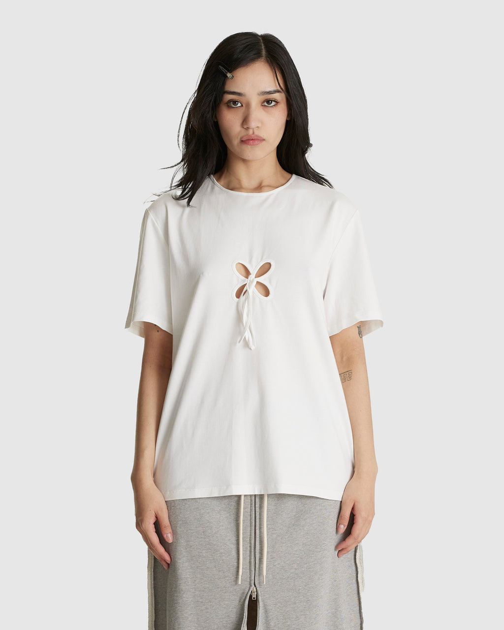 Oversized Petal T-Shirt White