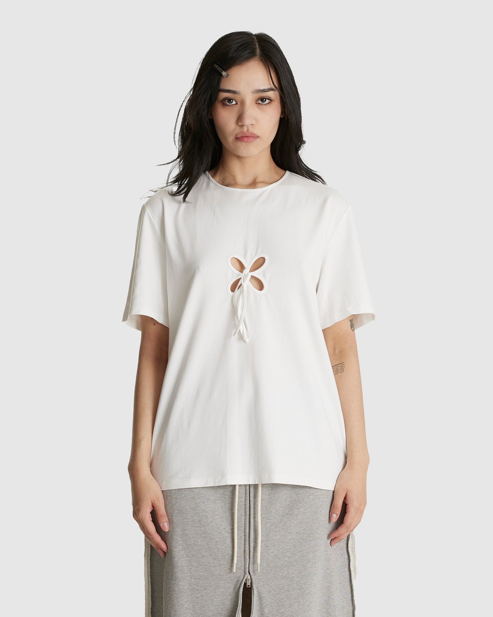 Oversized Petal T-Shirt White