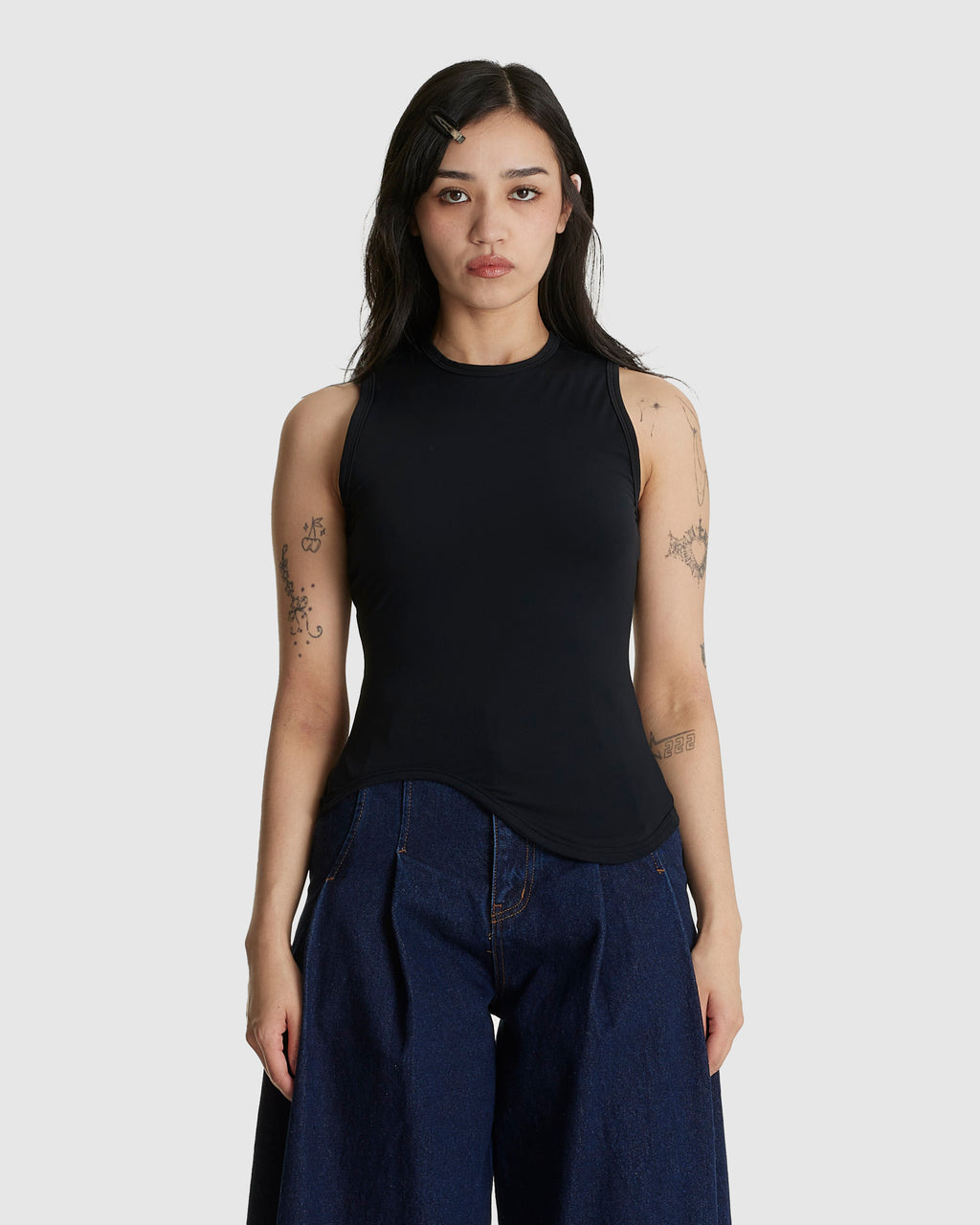 Ying-Yang Tank Top Black