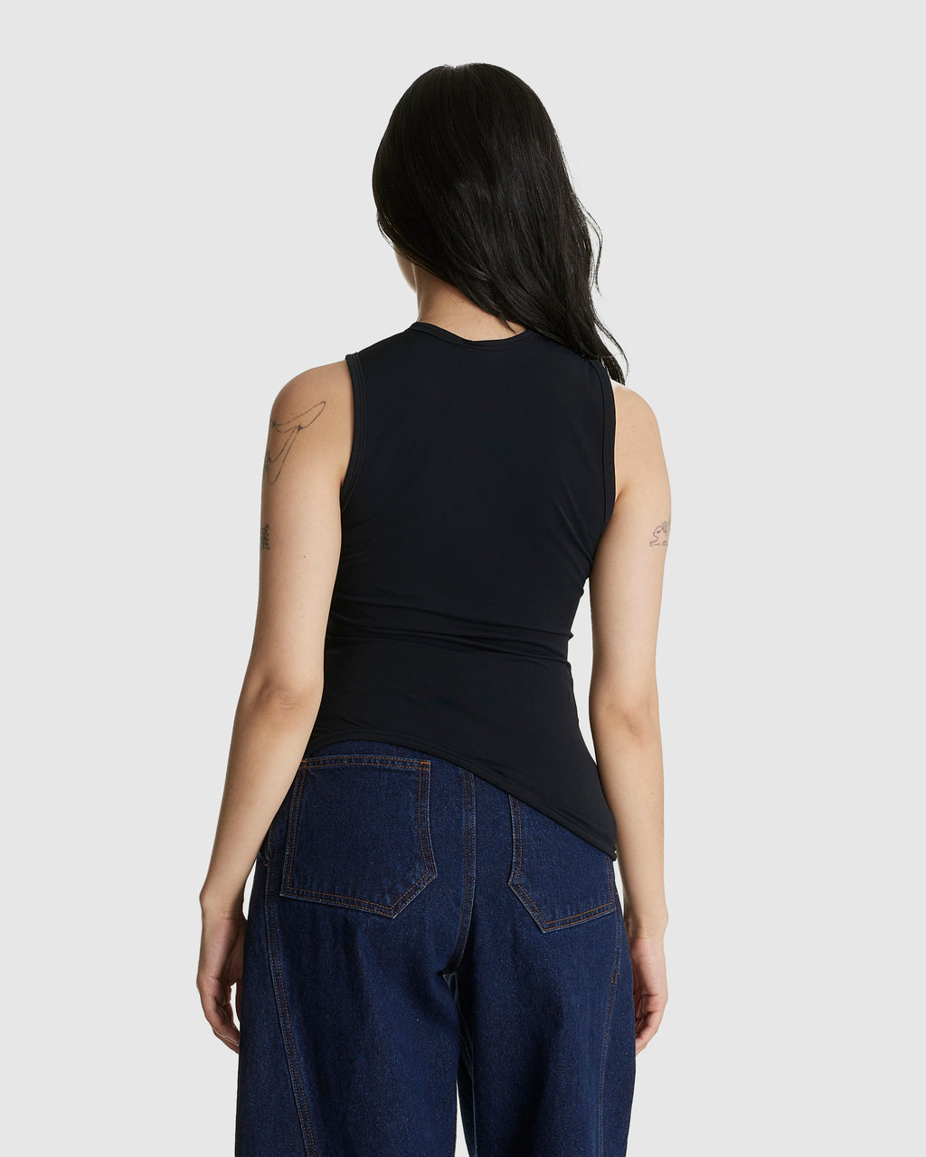 Ying-Yang Tank Top Black