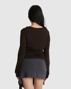 Tied Detail Knit Top