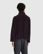 Shrunken Full Zip Merlot Houndini Check