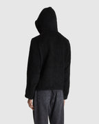 Full Zip Hood Black Hairy