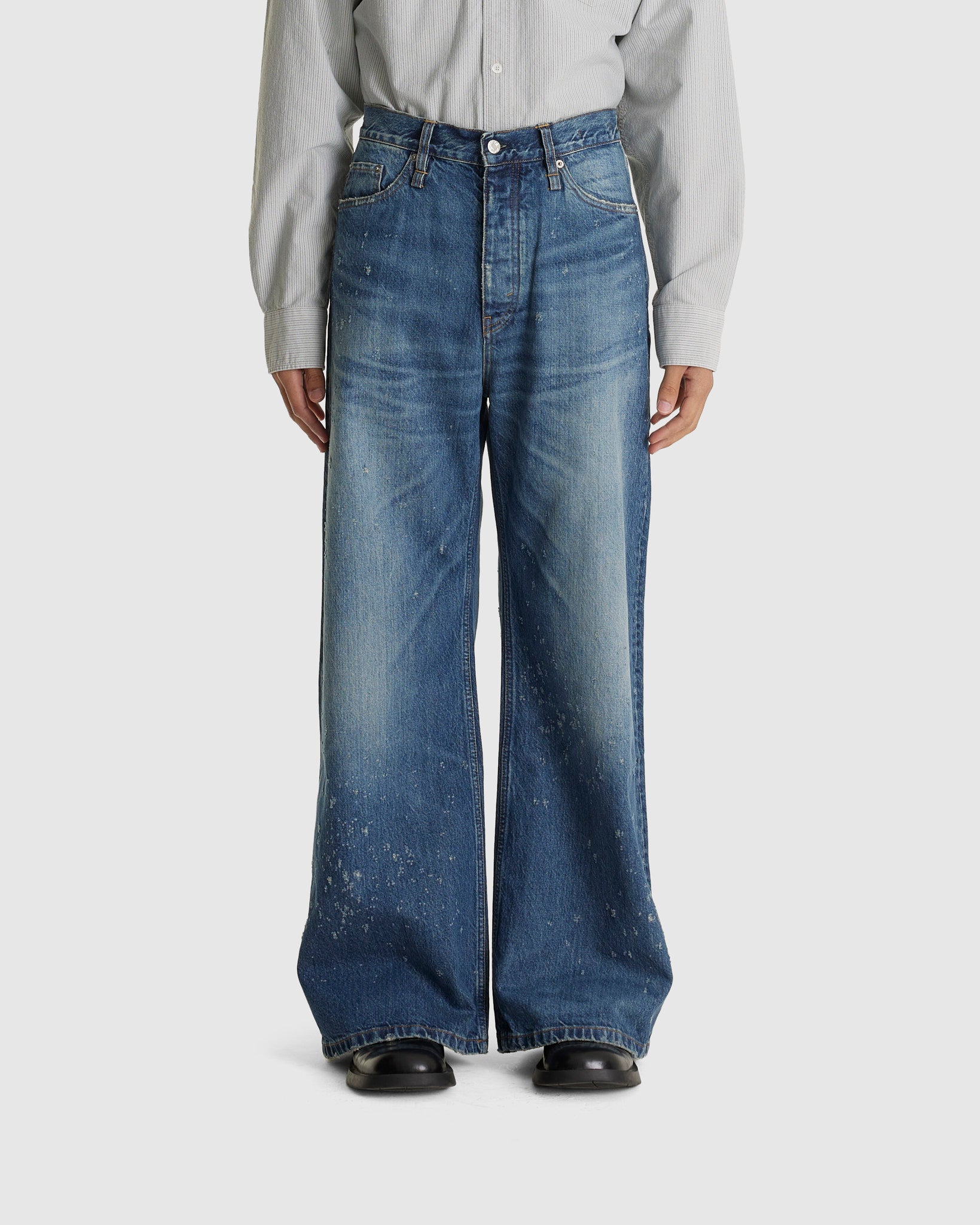 Skid Jeans Shredded Blue Vintage