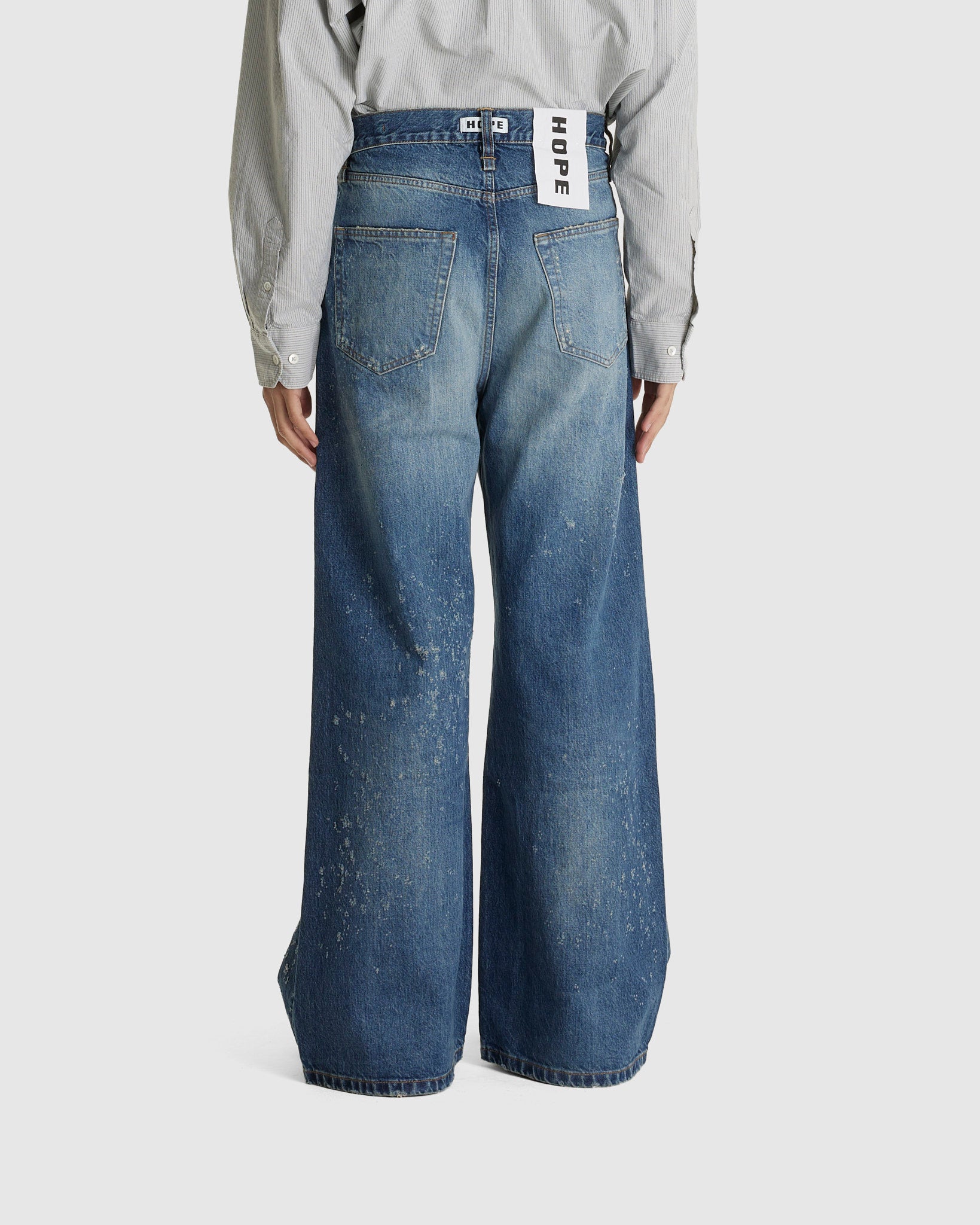 Skid Jeans Shredded Blue Vintage