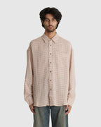 Room Shirt Airy Pink Check