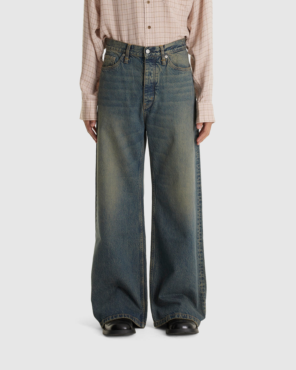 Skid Jeans Mid Blue Dirty