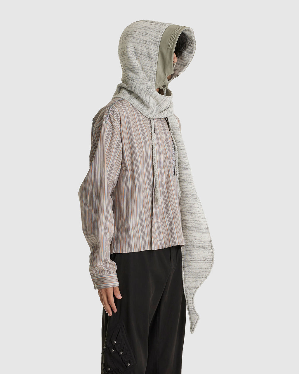 Reversible Hooded Muffler Ivory