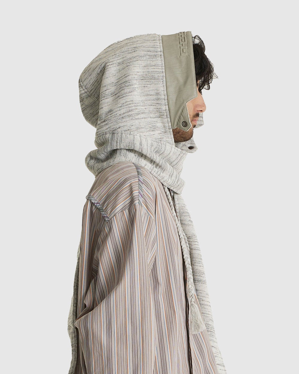 Reversible Hooded Muffler Ivory