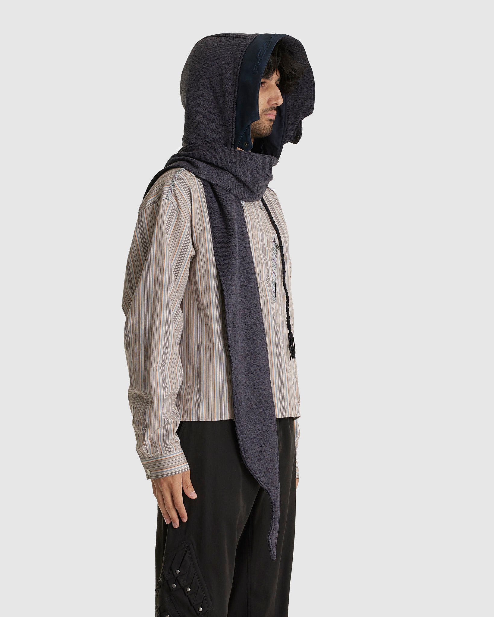 Reversible Hooded Muffler Navy