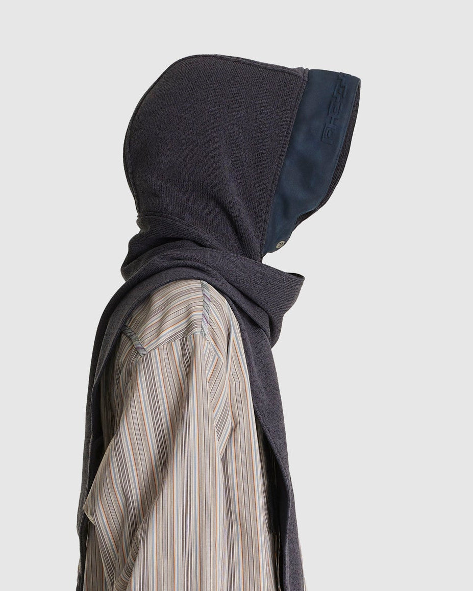 Reversible Hooded Muffler Navy