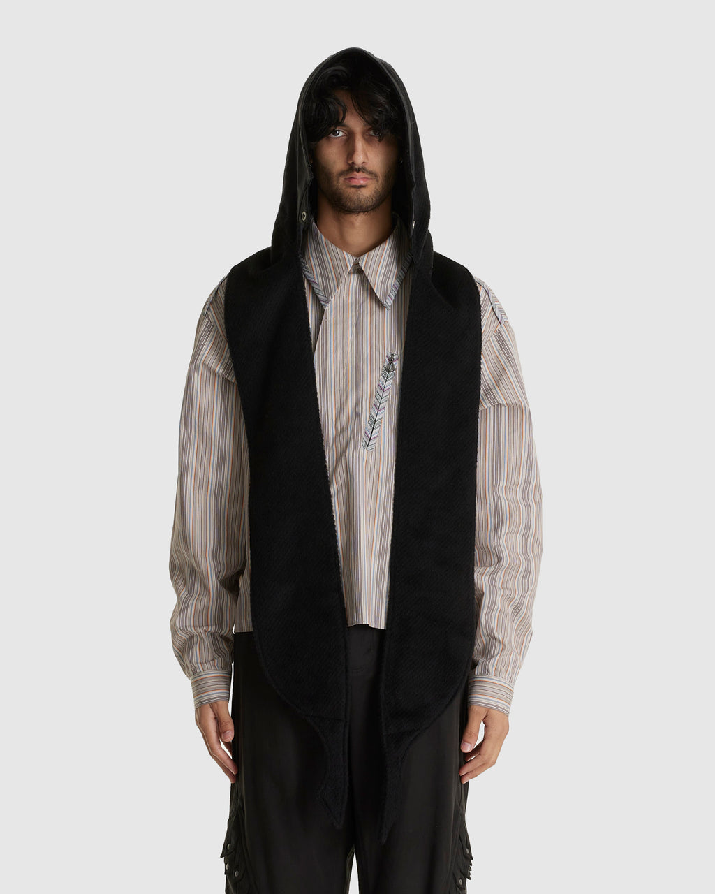 Reversible Hooded Muffler Black