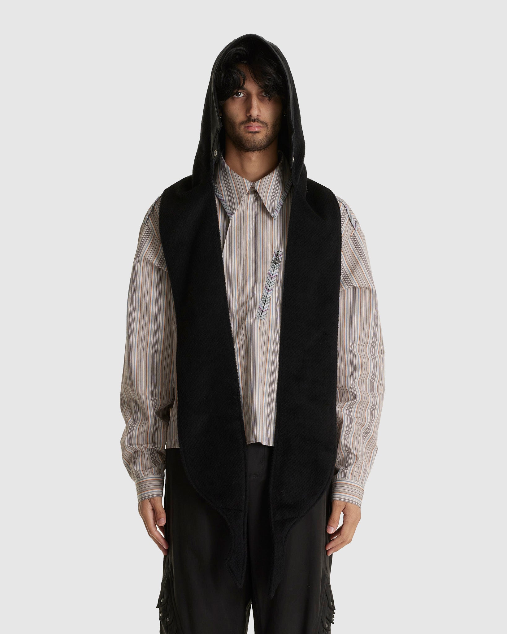 Reversible Hooded Muffler Black