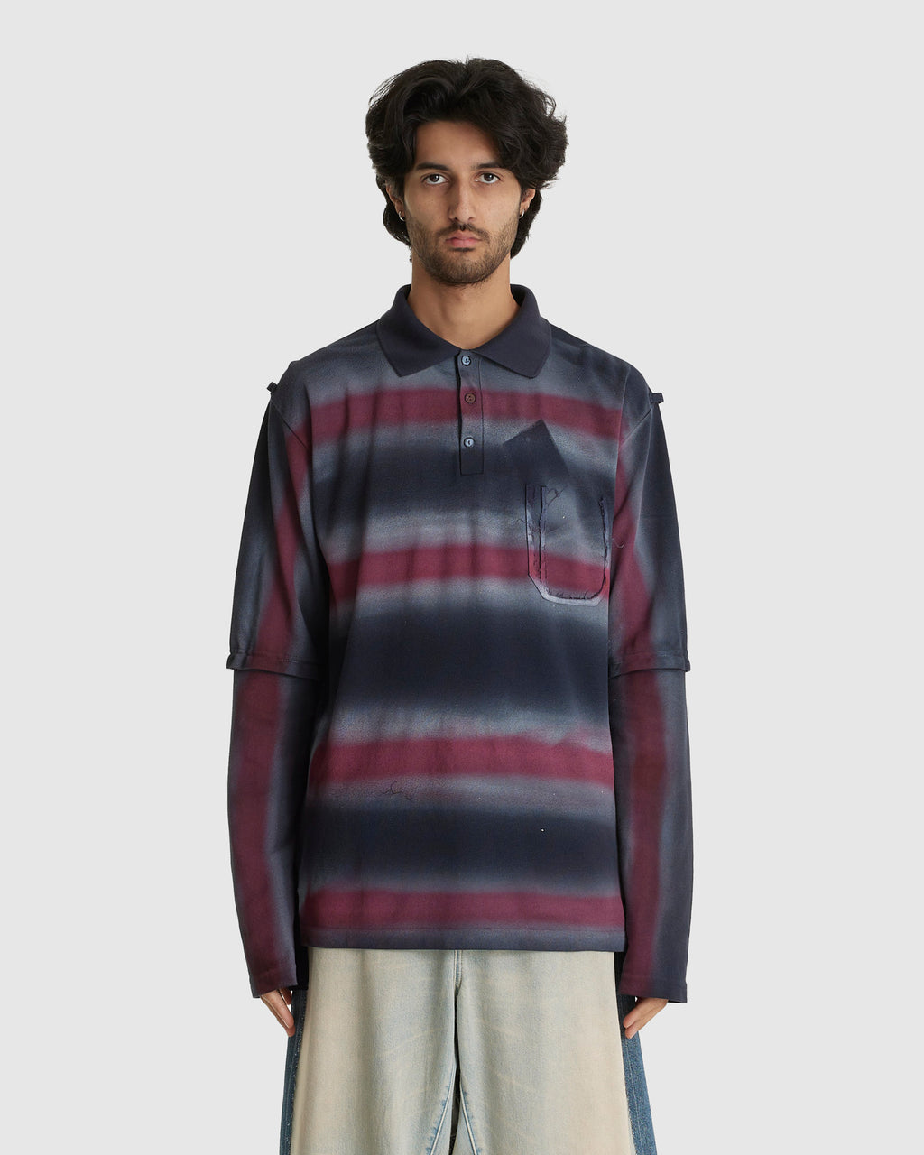 Sprayed Polo Longsleeve