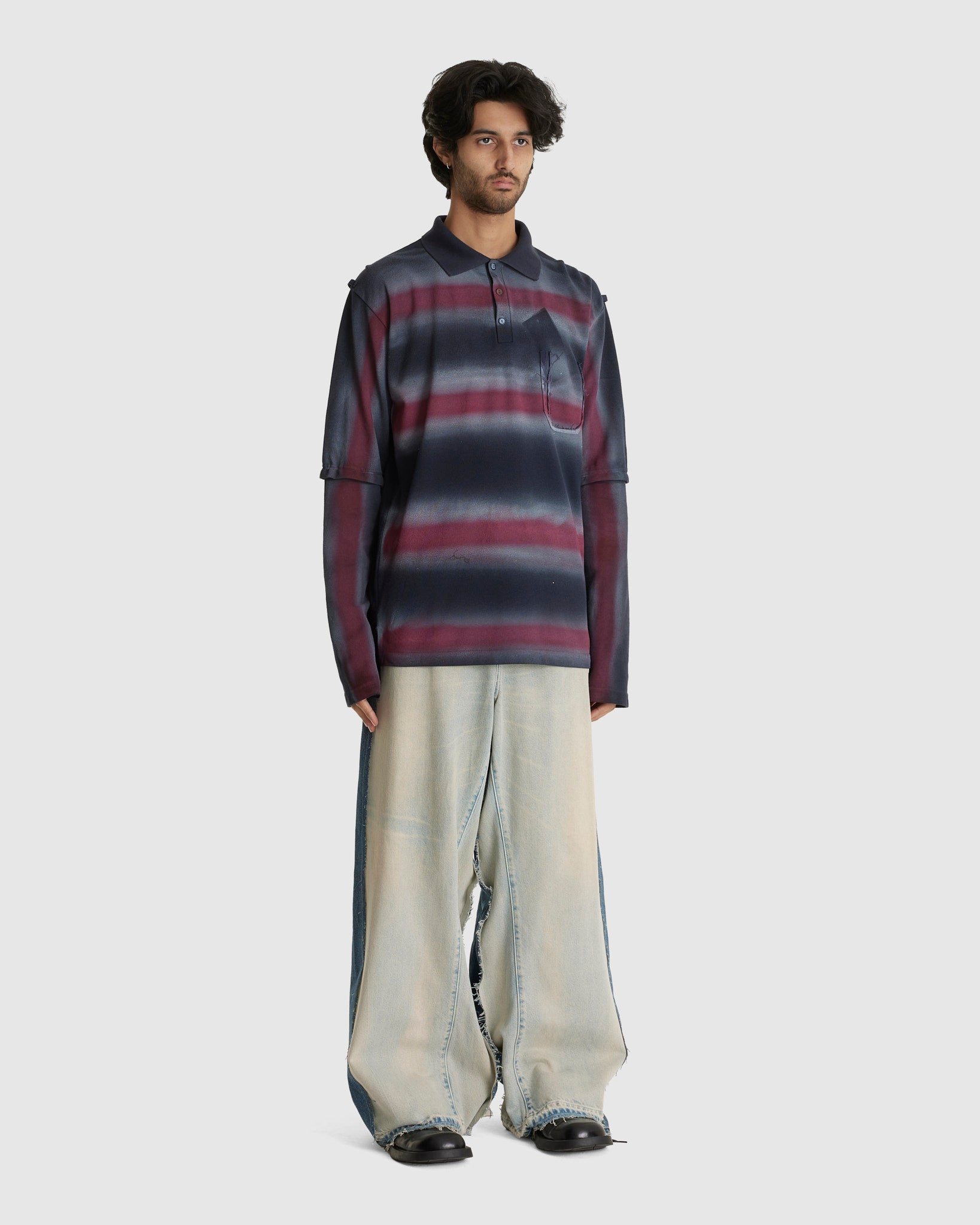 Sprayed Polo Longsleeve