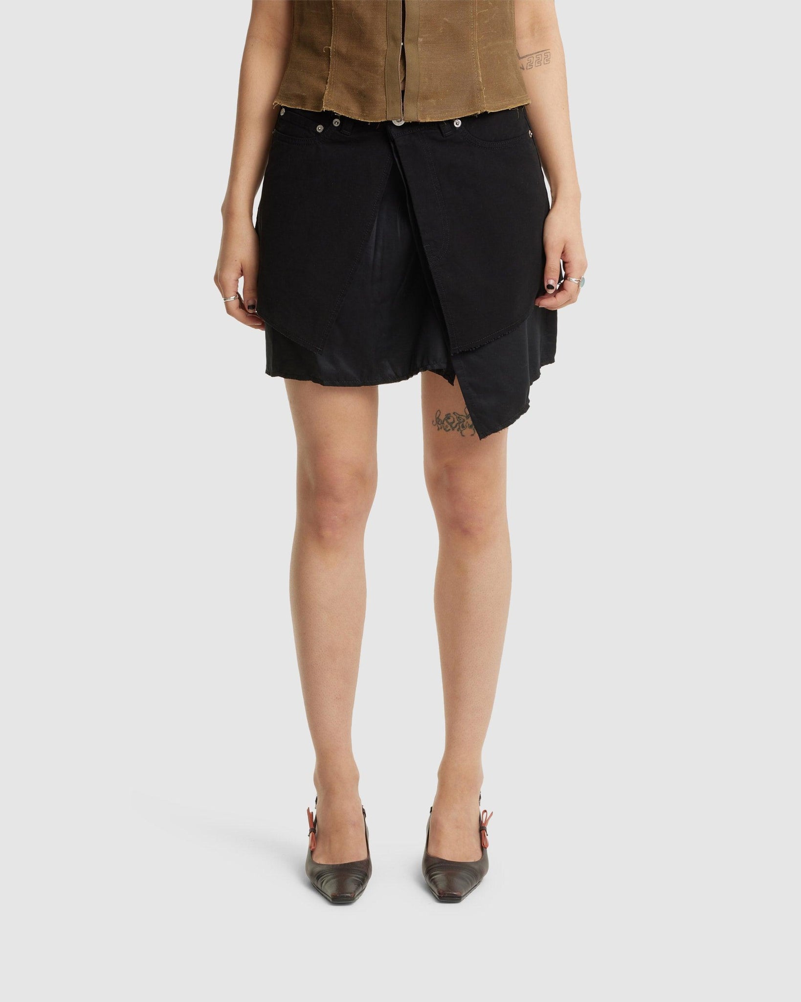 Mini Denim Skirt - {{ collection.title }} - Chinatown Country Club 
