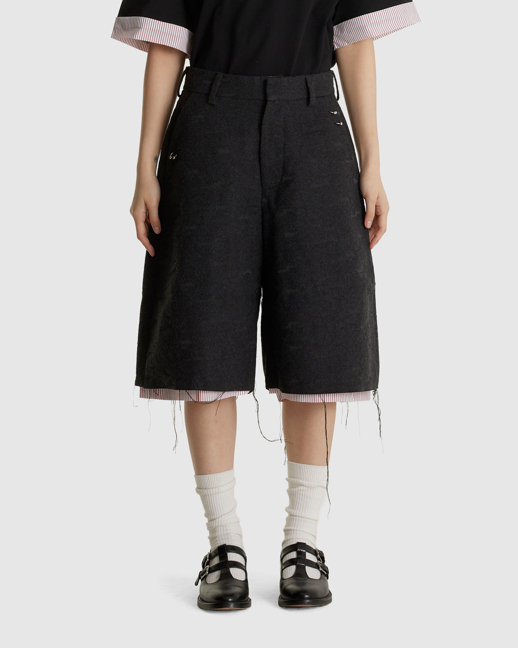 Wide Tailored Shorts Waisted (W)