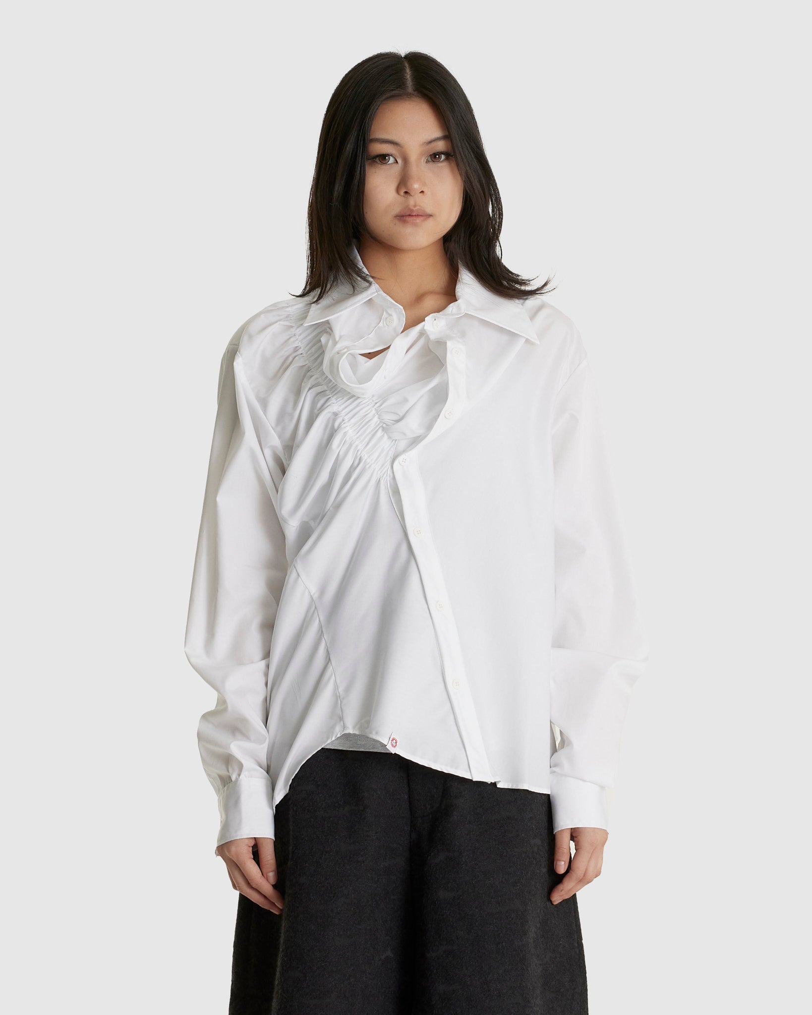 Elasticated Ruffle Shirt