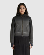 Cropped Zip Up Hoodie