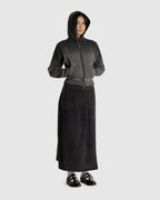 Cropped Zip Up Hoodie