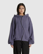 RH Curved Zip Up Hoodie Ghost Lilac (W)