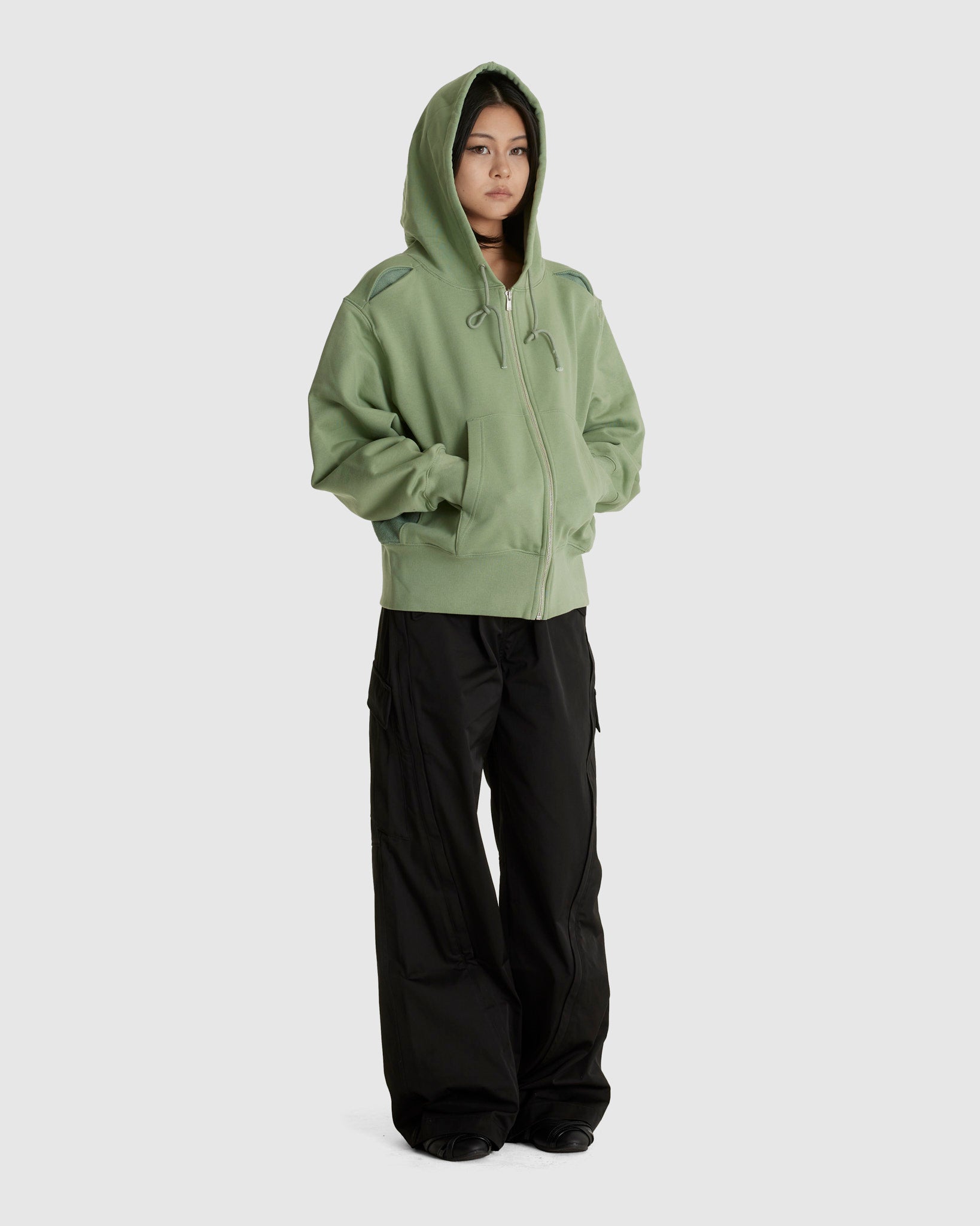 Reverse RH Zip Up Hoodie Tokyo Green (W)