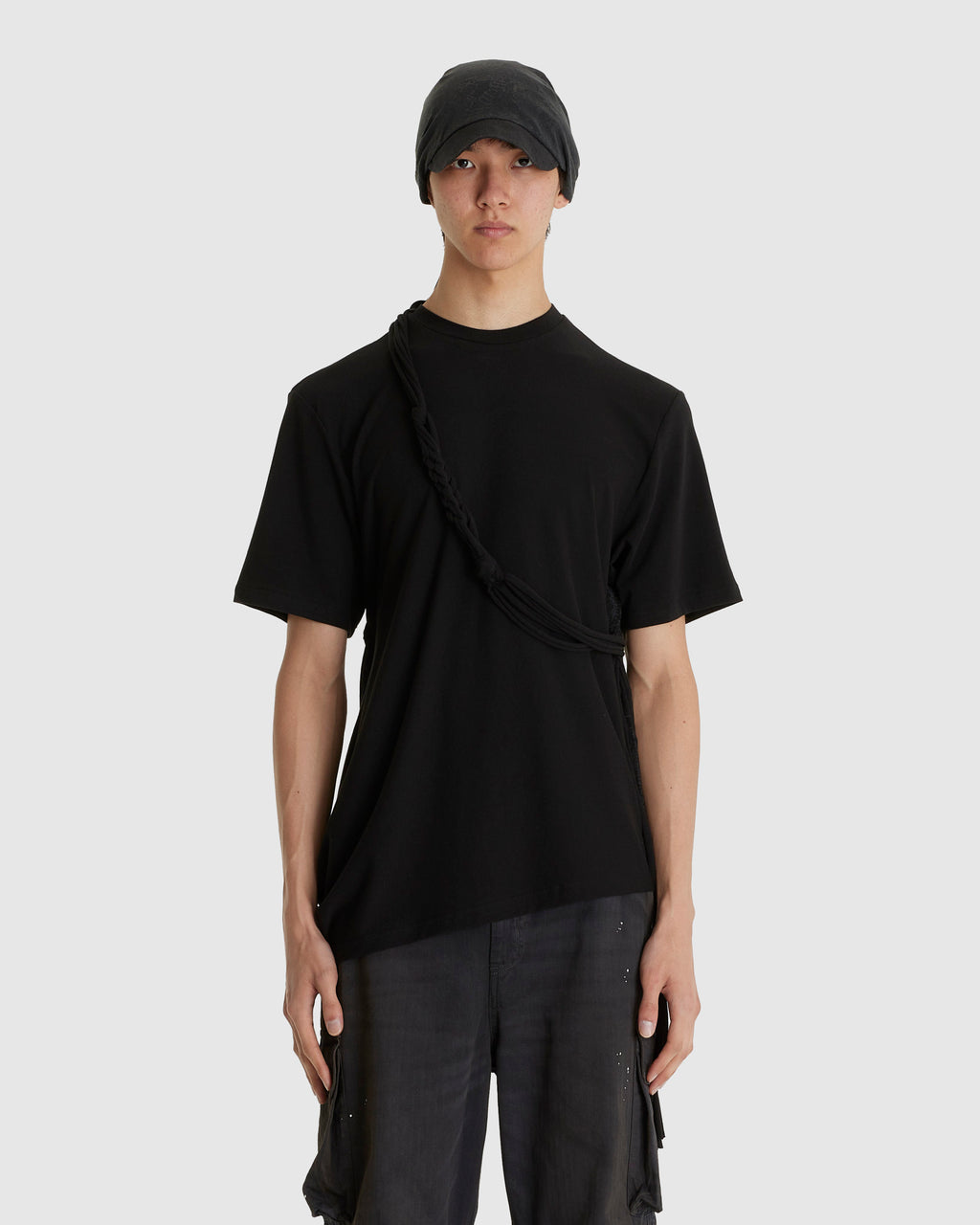 Macrame Backstrap Top Black