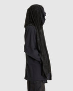 Hooded Coat w/ Graphic Muffler