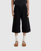 Twisted Denim Short Black